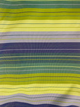 Load image into Gallery viewer, blue and green stripe dog pillow
